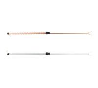 Homoyoyo 2pcs Clothes Fork Pole Telescopic Clothing Pole 35x2x2inch Aluminum Alloy Retractable Design Strong Bearing Capacity Lightweight Simple Style Frame Ceiling Laundry Clothes Reach