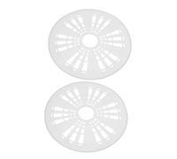 Homoyoyo 2pcs Clothes Pressing Pad Plastic Automatic Washer Spin Cap Cover White Easy to Install Speeds up Drying Washing Machine Accessories for Laundry