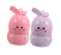 Homoyoyo 2pcs Colour Changing Lipstick and Hydrating Lip Balm Set Cartoon Bunny Shape Moisturizing Nourishing Lip Care for Teen Girls Daily