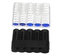 Homoyoyo 2pcs Compact Euro Coin Storage Box Coin Sorter Holder for Collectors Organizer Storage Tube Cases
