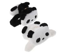 Homoyoyo 2pcs Cute Panda Plush Hair Clip for Women and Soft Decorative Jaw Clamp for Long Thick Hair Versatile Styling Accessory