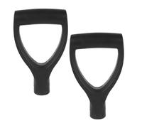 Homoyoyo 2pcs D-Shaped Handle Replacement for Garden Tools Ergonomic Plastic Grip for Spade Fork and Digging Tools Comfortable Non-Slip Control Grip for Landscaping and Raking Tasks