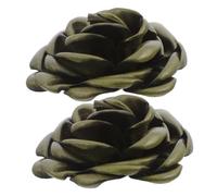 Homoyoyo 2pcs Detachable Flower Shoe Clips: Women Elegant Floral Buckles for High Heels Wedding Party Accessories Stylish Shoe Decorations