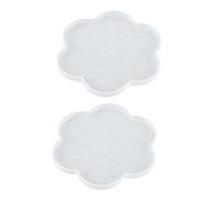 Homoyoyo 2Pcs DIY Silicone Coaster Molds for Crystal Epoxy Casting Durable Manual Silicone Moulds for Cup Coasters and Plate Mats Crafting Creative Small Mat