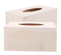 Homoyoyo 2pcs DIY Tissue Box Set Snowflake Pearl Clay Molds, Handmade Wooden Napkin Holders for Boys and Girls Craft Projects and Home Decoration