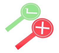 Homoyoyo 2pcs Double-sided True False Voting Paddles for Handheld Yes No Score Boards for Classroom Parties and Event Games Portable Whiteboard Game Judge Signs for Interactive Fun
