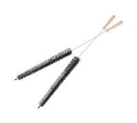Homoyoyo 2pcs Dryer Cleaning Brushes with Wooden Handles Flexible Pipe and Washing Machine Cleaner for Deep Lint Dust Removal Multi-angle Use and Reliable Black