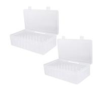 Homoyoyo 2pcs Embroidery Thread Holders Sewing Thread Storage Boxes Tight Sealing for Gutermann