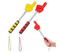 Homoyoyo 2pcs Extendable Hand Pointer Sticks with Soft Handles for Teachers Classroom Presentation and Whiteboard Use Ergonomic Grip Versatile for Elementary School and Training