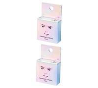 Homoyoyo 2pcs Eyebrow Ruler Precision Mapping Tool for Natural Symmetry Easy to Use Makeup Aid