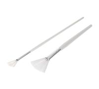 Homoyoyo 2Pcs Facial Mask Brush Beauty Face Applicator for Skin Treatment Includes Long Short Handle Brushes for Easy Makeup Application for Hard to Reach Areas
