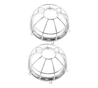 Homoyoyo 2pcs Fire Sprinkler Head Protector Cover Iron Detector Guard Mesh Compatible Sensor Fire Alarm Detector Cover Replacement