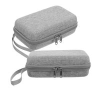 Homoyoyo 2pcs First-Class Material Mini Suitcase Handbag Makeup Travel Case Zipper Design
