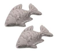 Homoyoyo 2pcs Fish-Shaped Cast Iron Cooking Tool for Iron Deficiency Anemia with Enhanced Cooking Efficiency for Daily Use and Preparing Whole Fish Dishes