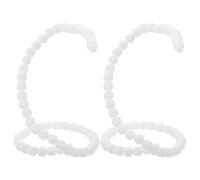 Homoyoyo 2Pcs Flexible Plastic Armature Skeleton Joints 9.5Mm Ball Socket Connectors for DIY Plush Figures, Stuffed Animal Craft Doll Parts, Stop Motion Rigging System for Model Frame