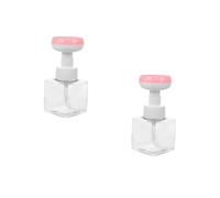 Homoyoyo 2pcs Foaming Soap Dispenser Flower Shape Pump Bottle for Liquid Soap Shower Gel Portable and Refillable Design for Bathroom and Travel Use