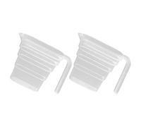 Homoyoyo 2pcs Food-Grade Measuring Cups with Handle, Thickened PP Plastic Large Capacity Household Measuring and Mixing Cups with V-Shaped Spout for Baking and Egg Beating