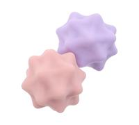 Homoyoyo 2pcs Foot Pressure Balls for Fascial Massage and Trigger Point Therapy - Hard Silicone Spiky Massage Balls for Muscle Relaxation, Neck, Back, Foot, and Calf Wellness