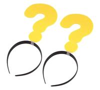 Homoyoyo 2pcs Funny Question Mark Decorative Headdress Unique Hair Band for Parties Festivals and Cosplay Safe and Durable Accessory for Creative Outfits