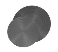 Homoyoyo 2pcs Gas Stove Heat Diffuser Plates 20cm and 24cm Round Stove Top Burner Covers Heat Conducting Simmer Plates for Gas Cooker Pot Protection and Even Cooking