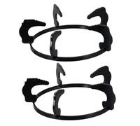 Homoyoyo 2PCS Gas Stove Rack Non-slip Wok Pan Support for Kitchen Cookware Stable Holder with Fire Gathering Effect Heat-resistant Stand for Four-foot Hob Frame