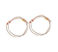 Homoyoyo 2pcs Gas Stove Safety Thermocouple Replacement Part, Stainless Steel Ignition Needle Sensor, Flame-out Protection Accessory for Kitchen Cooking