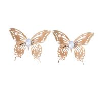 Homoyoyo 2pcs Gold Butterfly Barrettes Butterfly Hair Clips Fairy Barrettes for Women Hair Accessories Wedding Party