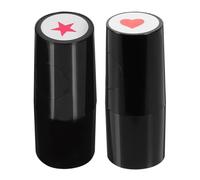 Homoyoyo 2pcs Golf Ball Stamper Portable Golf Ball Stamp Tool Black Pp Material Multi-use Speeds up Efficiency Crafting Scrapbooks