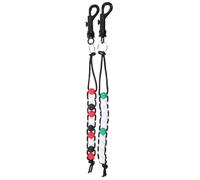 Homoyoyo 2pcs Golf Stroke Counter Bead Chain Wrist Scoring Bracelet Abs Nylon Portable Golf Accessories for Accurate Score Tracking and Analysis