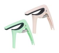 Homoyoyo 2pcs Guitar Capo for Acoustic and Folk Guitar Portable Abs Clamp with Fine Workmanship and Long Using Life for Music Teachers
