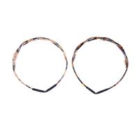 Homoyoyo 2pcs Hair Hoops Tortoiseshell Headband Acrylic Elegant Non-slip Design Great for Everyday Wear Women Photos and Portraits Random Color