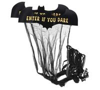 Homoyoyo 2pcs Halloween Bat Door Curtain Black Hanging Party Decoration for Halloween Window and Horror Party Curtains Classic Creepy Design for Festive Atmosphere and Photo Backdrop