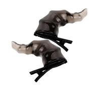 Homoyoyo 2pcs Halloween Evil Ears Hair Accessories Durable Women Barrettes for Cosplay Costumes Charming Devil Horn Headpieces for Festivals and Halloween Parties