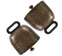 Homoyoyo 2pcs Hand-held Wind Chime Calling Bell Square Shape Metal Iron Construction Easy Carrying Convenient for Outdoor Use for Football Game and Agriculture Events