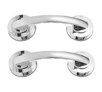 Homoyoyo 2PCS Heavy Duty Suction Cup Grab Bars Removable Self Adhesive Safety Handles for Bathroom for Seniors and No Drill Installation for Glass and Tile