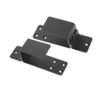 Homoyoyo 2pcs Heavy Duty U Shaped Door Security Bracket for Barn Door Hardware Sliding Bar Support Holder for Front Garage Basement Shed and Gate Safety Mount