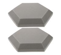 Homoyoyo 2pcs Hexagon Sound Insulation Wall Mats Noise Reduction Wall Mat with Flame-retardant Polymeric Sponge Material Easy Installation for Indoor Studio Recording and Home Use
