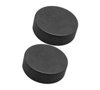 Homoyoyo 2Pcs Ice Hockey Pucks for Training Solid Ice Sports Puck for Indoor Outdoor Smooth Surfaces Hockey Players Teams Clubs