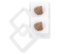 Homoyoyo 2pcs Irregular Olivine Meteorite Specimens Natural Iron Meteorite Teaching Tool Educational Science Model Desktop Ornament and Students Random Color