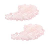Homoyoyo 2Pcs Jade Eye Mask Moon Shape Cooling Eye Masks for Relaxation and Eye Fatigue Relief Natural Gemstone Design for Sleeping Reducing Puffiness and Dark Circles
