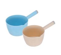 Homoyoyo 2pcs Japanese Style Kitchen Water Ladle Large Capacity Water Scoop for Home Use Smooth Surface Easy to Clean Multi-Purpose for Washing Vegetables Fruits Plants