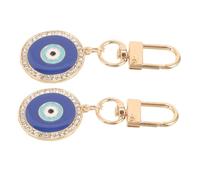 Homoyoyo 2pcs Keychain Lanyard Keyring Eye Keychain Decor Metal Eye Ornaments Handbag Pendant Stylish Decorative Pendant