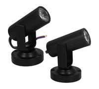 Homoyoyo 2pcs Led Beam Spotlight for Stage Dance and Theater Events Angle Low Power Consumption Durable Design Black