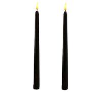 Homoyoyo 2pcs LED Candle Lights for Halloween Party Decorations Battery Operated Flickering Electric Candles Unique Home Adornments for Festive Atmosphere