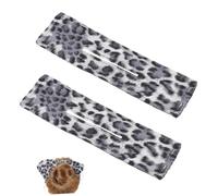 Homoyoyo 2pcs Leopard Print Hair Bun Maker Lazy Hair Styling Tool for Women Soft Material Easy Messy Bun Creator for Daily and Special Occasions