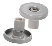 Homoyoyo 2pcs Lower Dishrack Roller Replacement Wheels for Dishwashers Easy Installation Design Dishwasher Functionality