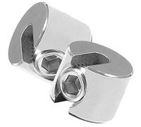 Homoyoyo 2pcs M4x2 316 Stainless Steel Wire Rope Clips Cable Clamp Fasteners for Deck Railing Wire Fastener Heavy Duty Cable Clip Suitable for Outdoor and Industrial Use