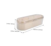 Homoyoyo 2pcs Makeup Brush Storage Box Covered Makeup Organizer Holder for Vanity Brushes Lipsticks Skincare and Cosmetics Tools for Bathroom Closet Organizers and Storage