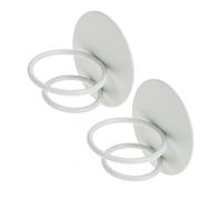 Homoyoyo 2pcs Makeup Puff Holder Wall-mounted Beauty Sponge Organizer for Home Salon Storage Easy Installation Rounds Rack for Makeup Sponge Blending and Foundation