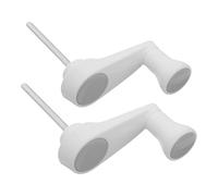 Homoyoyo 2pcs Manual Standing Desk Hand Crank Handle for Height Adjustment Grey 6-Tooth Table Crank Replacement for Workbench and Study Desk Accessories